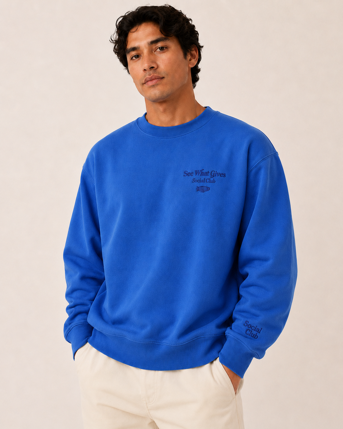 Feeling Blue Social Club Crewneck